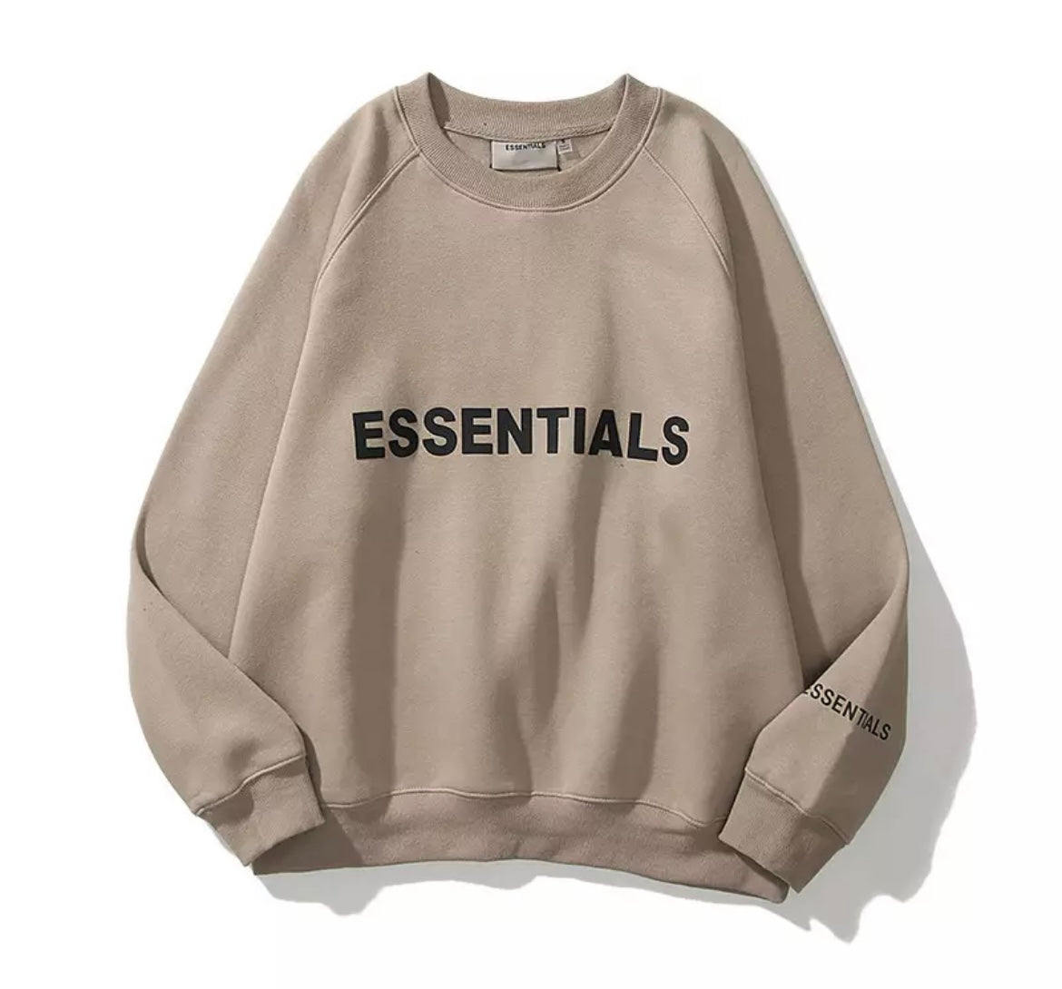 Essentials outlet beige sweatshirt